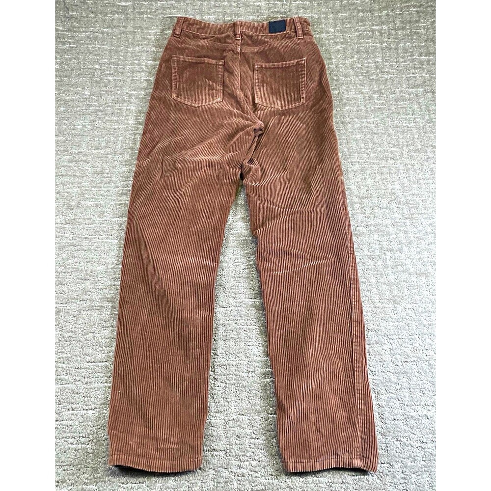 BDG Women’s Mom High-Rise Brown Corduroy Straight Leg Pants 27